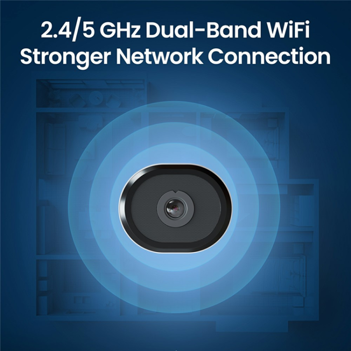 OEM - ZOSI 2K WiFi-kamera Nattseende 3MP AI Människofordonsdetektering - US Plug