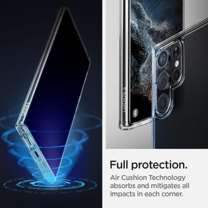 UTGATT1 - Spigen Ultra Hybrid Skal Galaxy S22 Ultra - Kristallklart