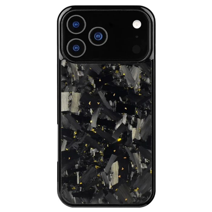 A-One Brand - iPhone 17 Pro Max Mobilskal MagSafe Aramid Fiber Large Texture - Guld