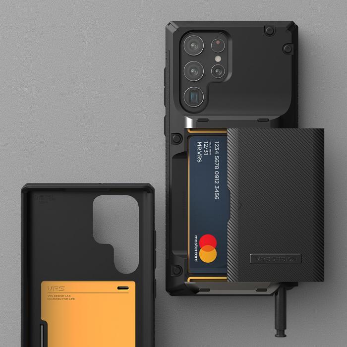 UTGATT1 - VRS DESIGN | Damda Glide Pro Skal Galaxy S22 Ultra - Svart