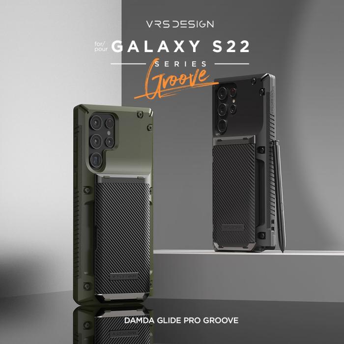 UTGATT1 - VRS DESIGN | Damda Glide Pro Skal Galaxy S22 Ultra - Svart