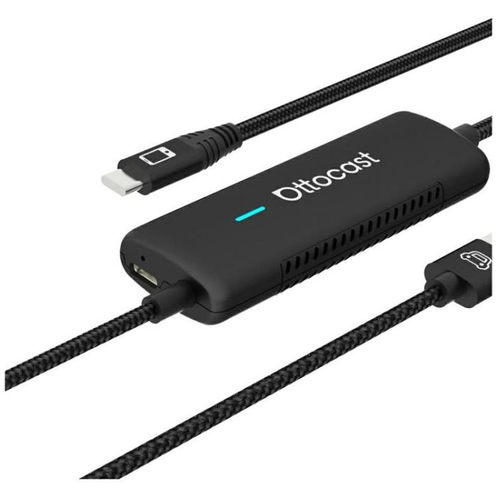 Ottocast - Ottocast Mirror Touch CarPlay Biladapter CA450-T - Svart