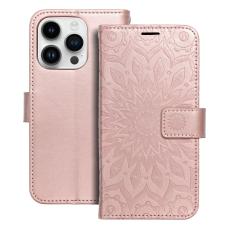 OEM - iPhone 14 Pro Pl&aring;nboksfodral Mezzo Eco L&auml;der Ros&eacute;guld