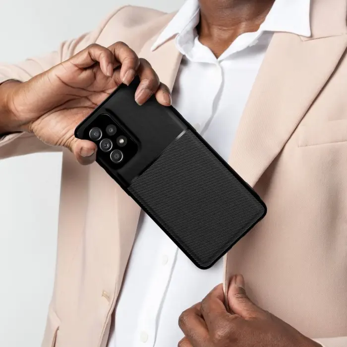 OEM - Galaxy S21 FE Skal Forcell Noble Hårdplast - Svart