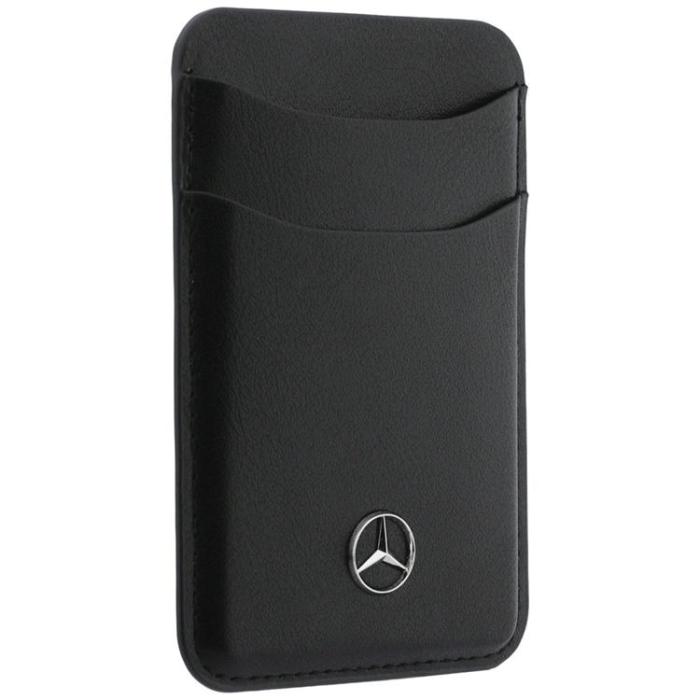 Mercedes - Mercedes MagSafe Korthållare Läder Plånbok - Svart