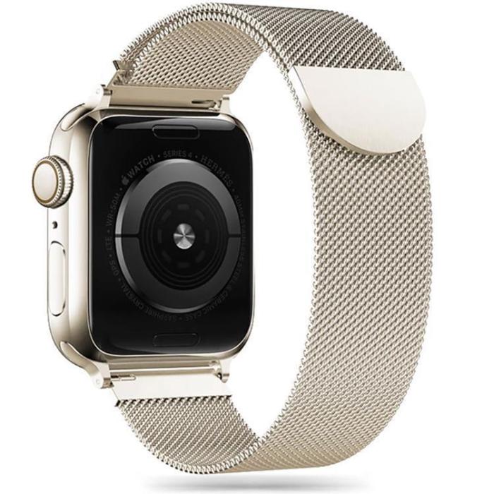 Tech-Protect - Milaneseband Apple Watch 7/8/9/10/SE/Ultra 1/2(44/45/46/49mm) - Starlight