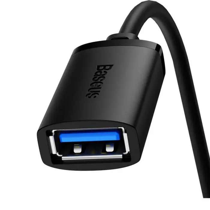 BASEUS - Baseus AirJoy Förlängning USB 3.0 Kabel 1m - Svart