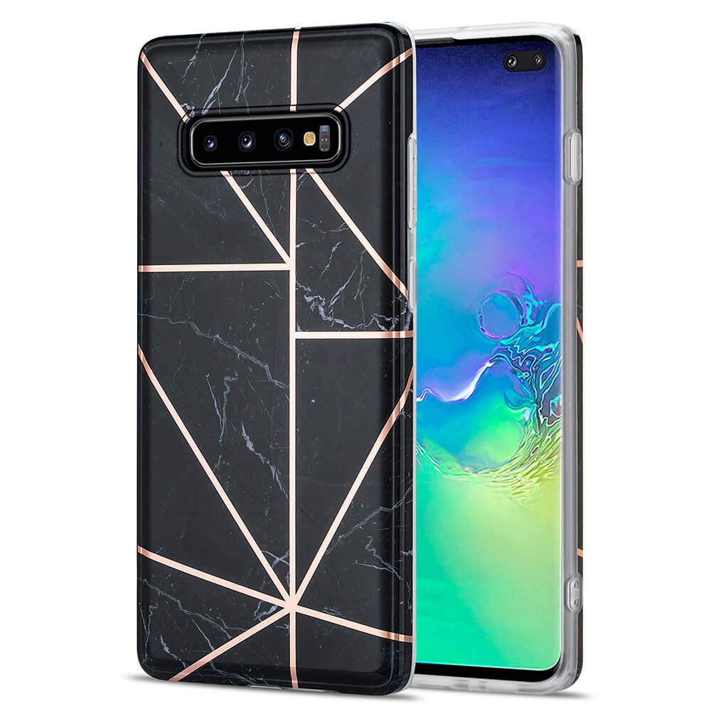 BOOM - Grid skal Galaxy S10 Plus - Svart Marmor | 2353 | AlltMobil