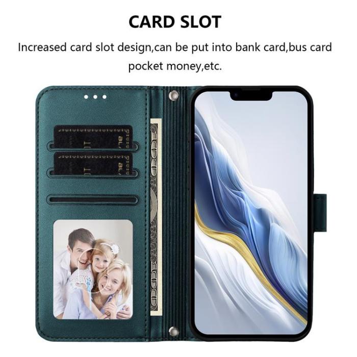 A-One Brand - Sony Xperia 10 VII Plånboksfodral Med Handledsrem - Grön