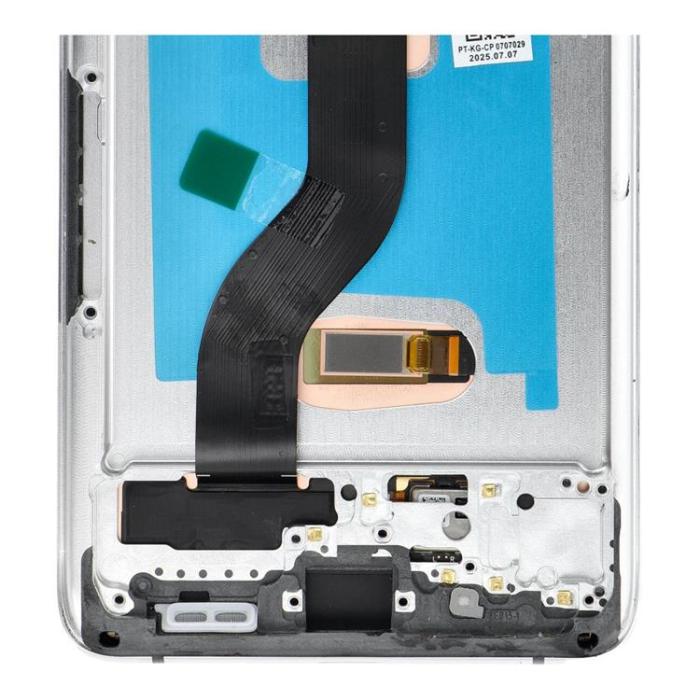 OEM - SAMSUNG S20 Plus Skärm med LCD-display SOFT OLED - Vit