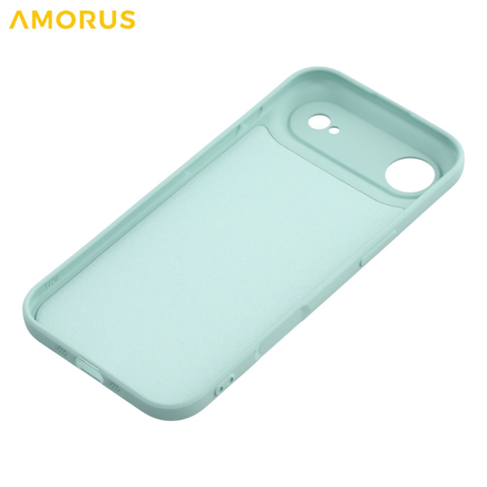Amorus - AMORUS iPhone Air Mobilskal Precise Cutouts TPU Fiber - Babyblå