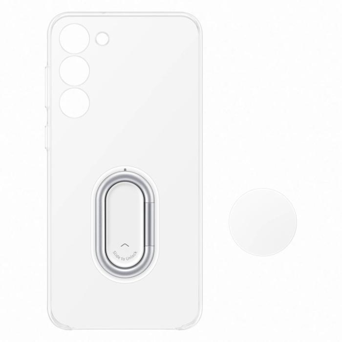 Samsung - Samsung Galaxy S23 Plus Skal Ringhållare Gadget - Transparent