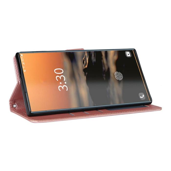 OEM - Samsung Galaxy S26 Ultra Plånboksfodral Ställ Konstläder - Roséguld