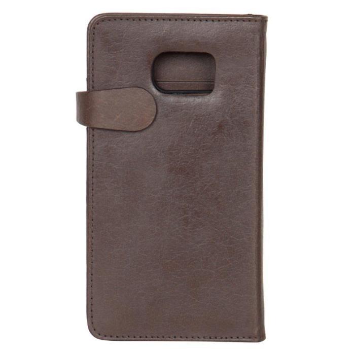 BUFFALO - BUFFALO äkta läder Plånboksfodral Samsung Galaxy S6 - Brun