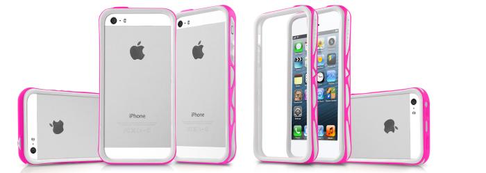UTGATT5 - ITSkins Venum Bumper skal till Apple iPhone 5/5S/SE (Rosa)