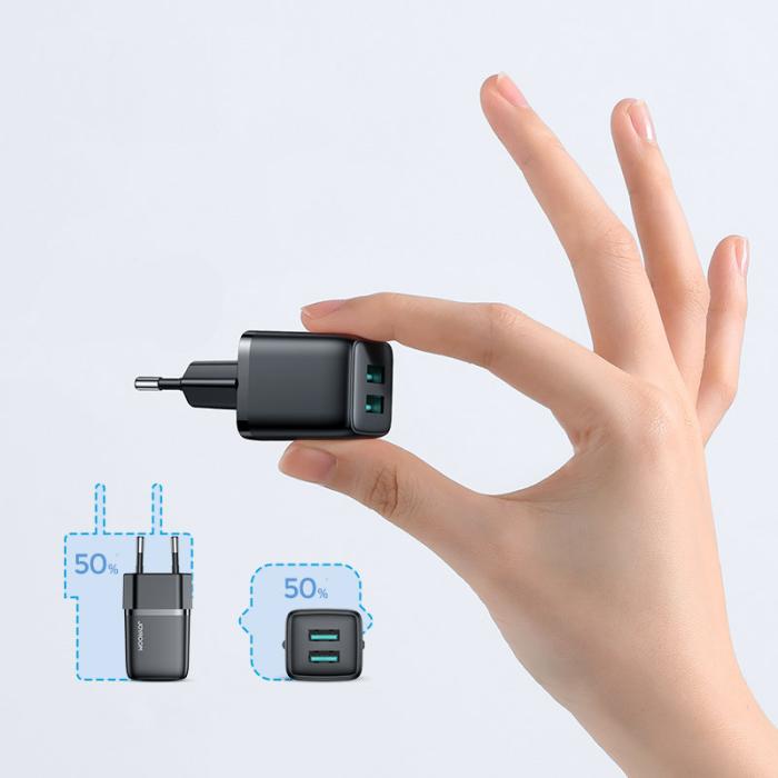 UTGATT1 - Joyroom 2x USB Väggladdare 12 W - Vit