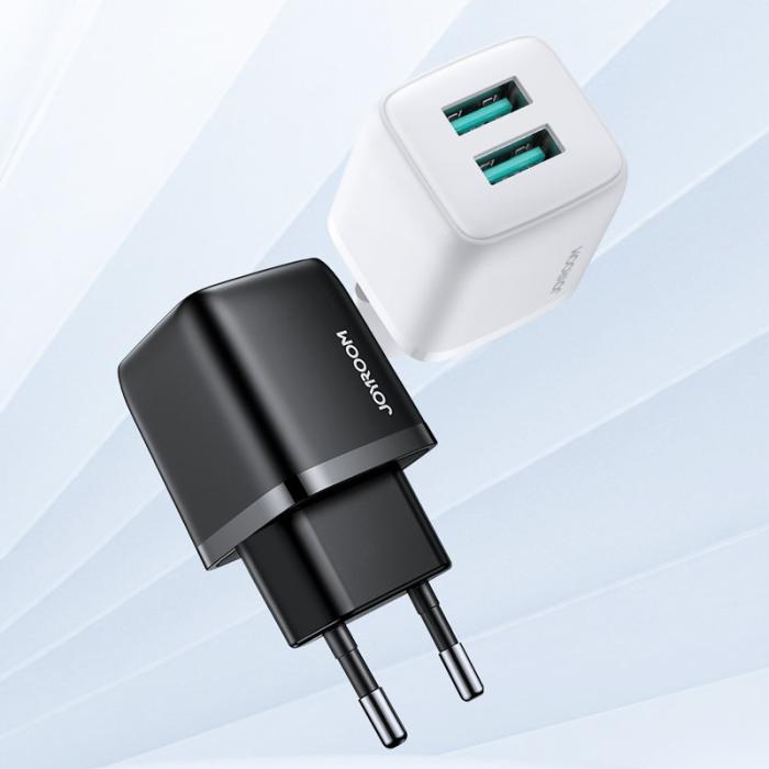 UTGATT1 - Joyroom 2x USB Väggladdare 12 W - Vit