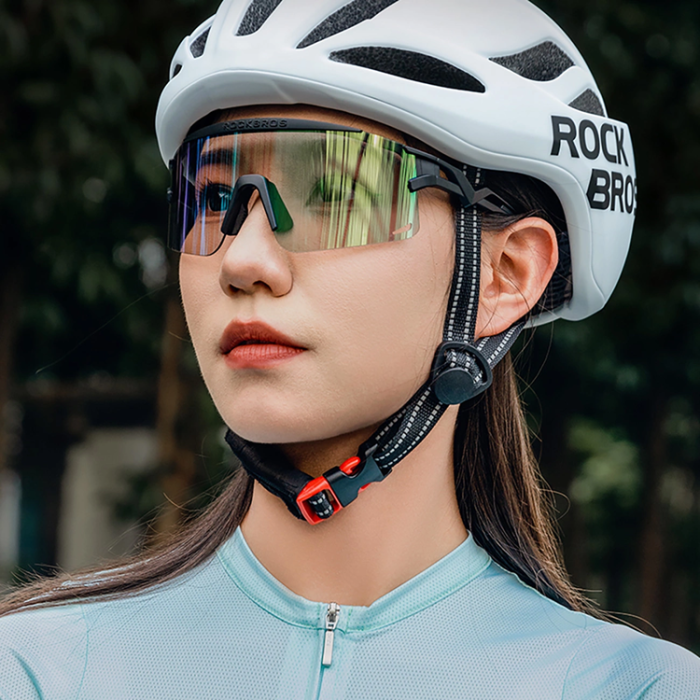 Rockbros - Rockbros Polariserade Cykelglasögon med UV-skydd - Vit