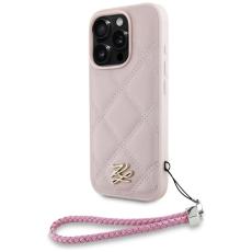 KARL LAGERFELD - Karl Lagerfeld Mobilskal till iPhone 16 Pro MagSafe Quilted Initial Strap