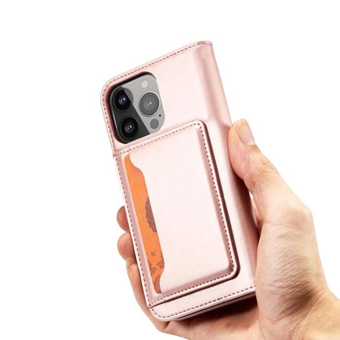 OEM - iPhone 13 Pro Max Plånboksfodral Magnet Stand - Rosa