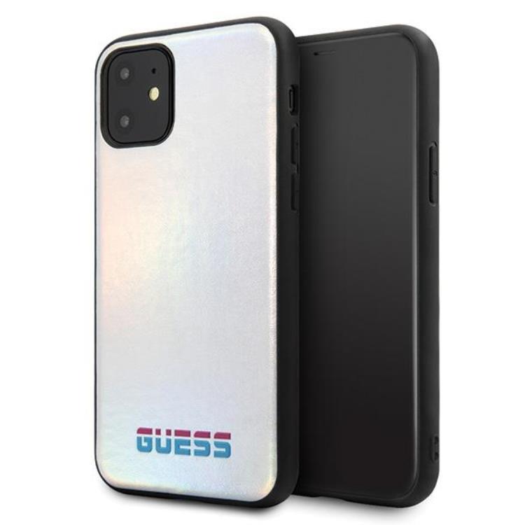 Guess Iridescent Skal iPhone 11 Pro Max - Silver | 2353 | AlltMobil
