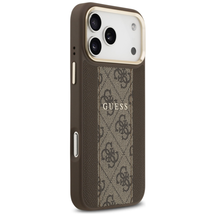 Guess - Guess iPhone 17 Pro Max Mobilskal Magsafe Stripe - Brun