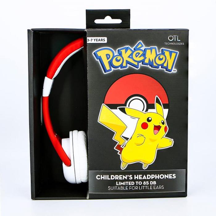 POKEMON - POKEMON Hörlurar Junior On-Ear 85dB Pokeball - Röd