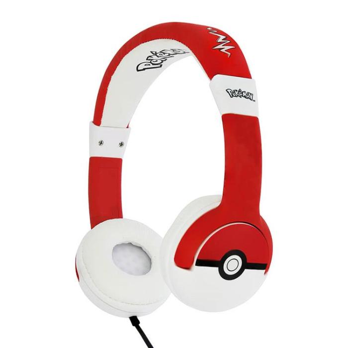 POKEMON - POKEMON Hörlurar Junior On-Ear 85dB Pokeball - Röd
