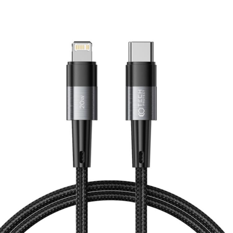Tech-Protect USB-C till Lightning kabel Ultraboost 1m - Grå | 3541 | AlltMobil