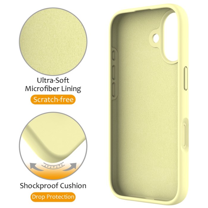 A-One Brand - iPhone 17 Mobiskal MagSafe Kickstand PC + Silikon - Gul