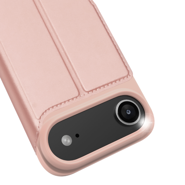 Dux Ducis - Dux Ducis iPhone 17 Air Plånboksfodral Skin Pro Läder - Rosa