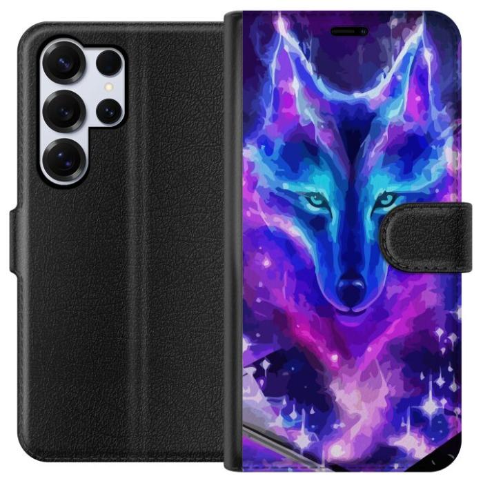 iSecrets - Plånboksfodral till Samsung Galaxy S25 Ultra med Neon Varg