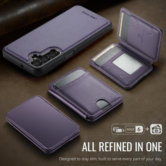 OEM - JEEHOOD Samsung Galaxy A15 5G Mobilskal Konstläder - Lila