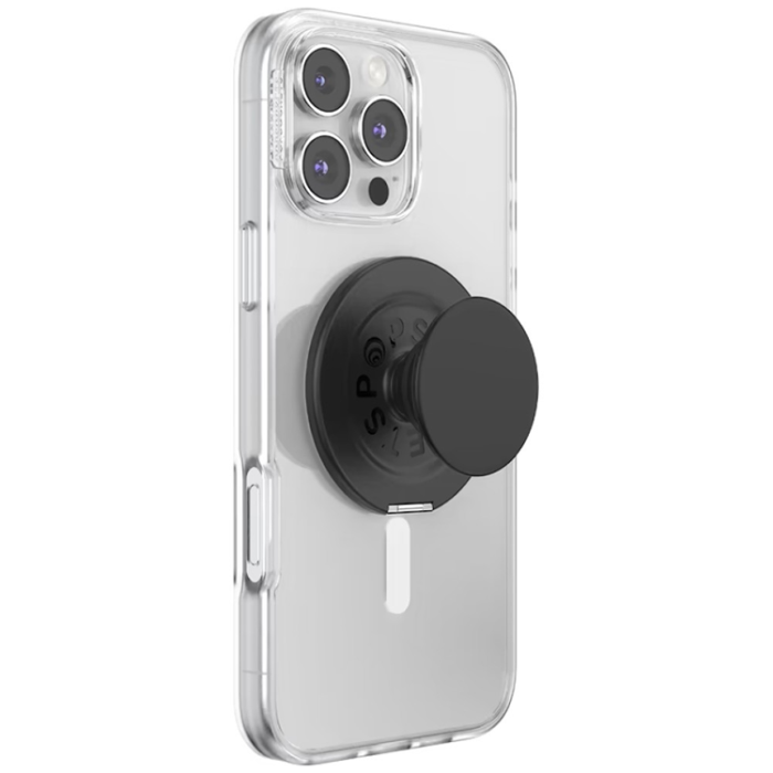 PopSockets - PopSockets MagSafe Popuphållare och Stativ Kick-Out Grip - Svart