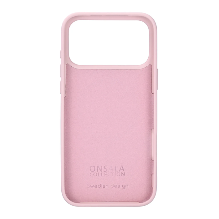 Onsala - ONSALA iPhone 17 Pro Max Mobilskal med Silikonkänsla - Krita Rosa
