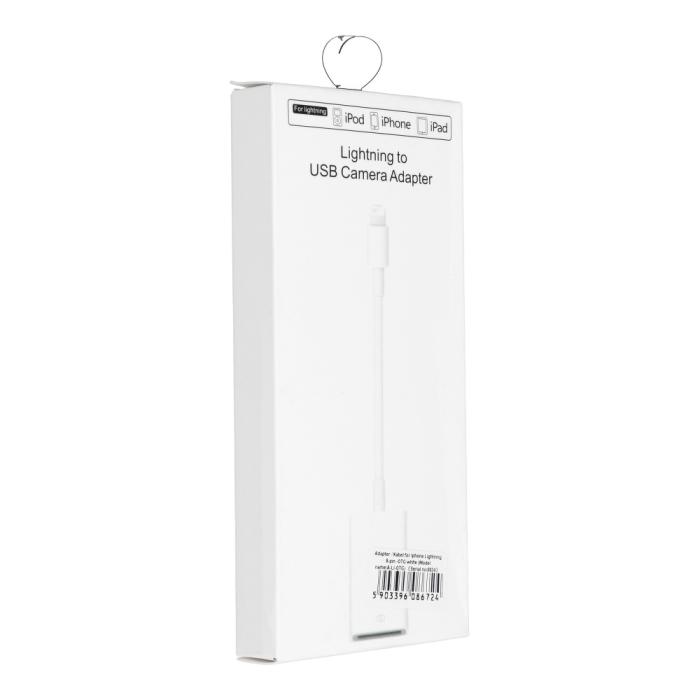 Forcell - Adapter OTG till USB-A - iPhone Lightning 8-pin Vit