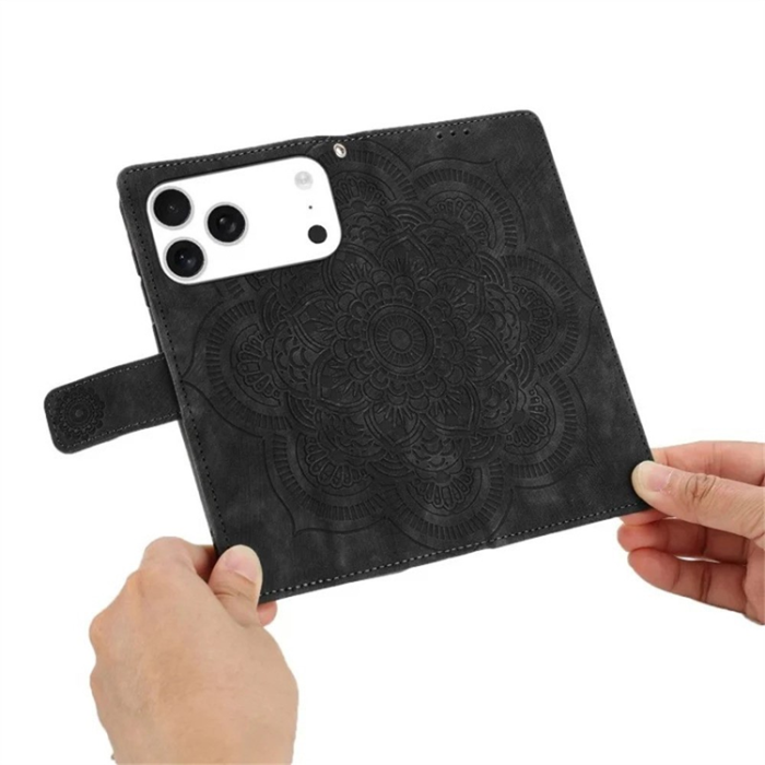 WANLONFENG - [2Pcs] WANLONFENG iPhone 17 Pro Plånboksfodral MTL Series