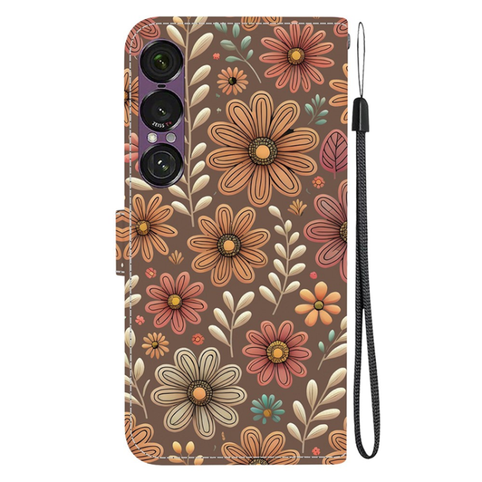 A-One Brand - Sony Xperia 1 VII Plånboksfodral Pattern Printing - Blossom