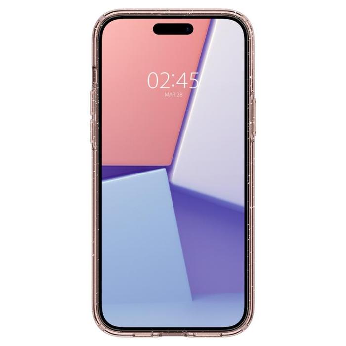Spigen - Spigen iPhone 15 Plus Mobilskal Liquid Crystal - Rosa