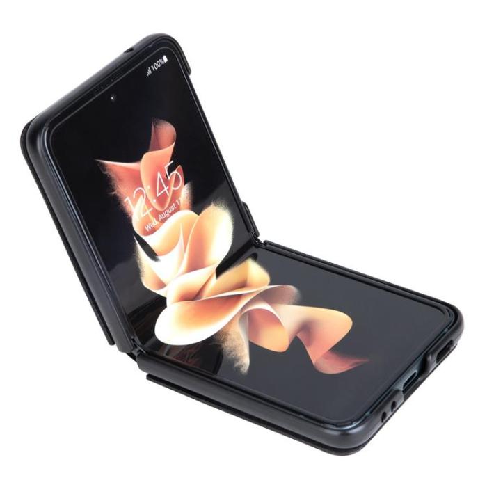 Nillkin - Nillkin Galaxy Z Flip 3 Skal Qin Läder Hölster - Svart