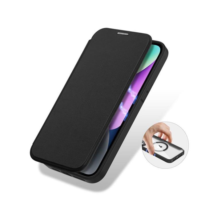 Dux Ducis - Dux Ducis iPhone 14 Plus Plånboksfodral Magsafe Skin X Pro - Svart