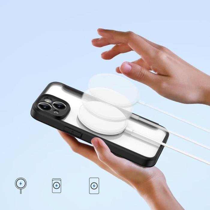 Dux Ducis - Dux Ducis iPhone 14 Plus Plånboksfodral Magsafe Skin X Pro - Svart