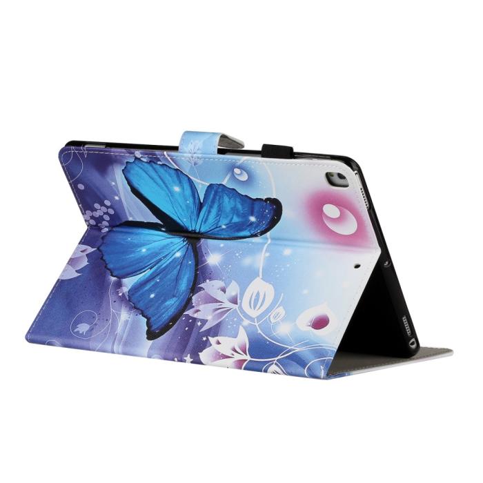 OEM - iPad 10.2 (2021/2020/2019) / Air 3 10.5 (2019) Fodral - Blå Butterfly