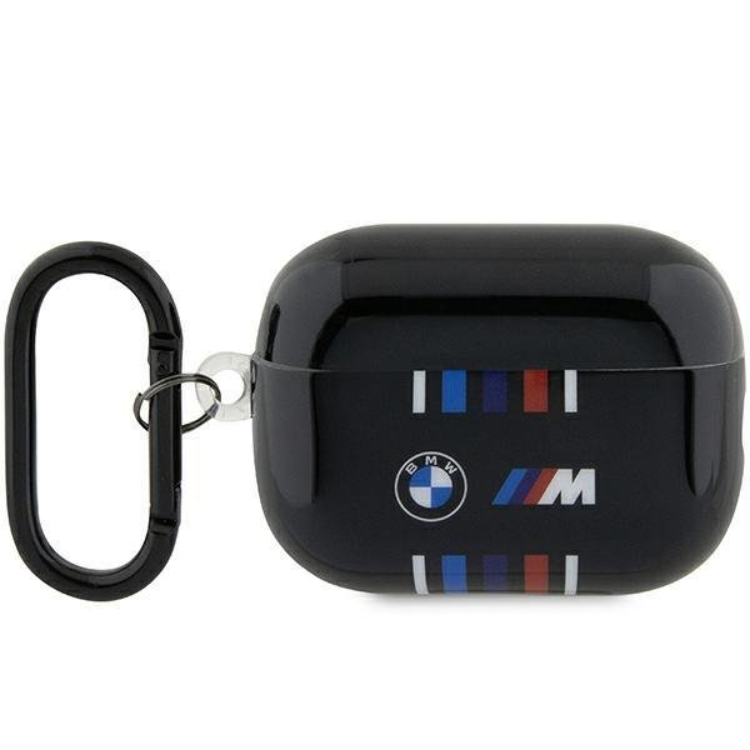 BMW Airpods Pro 2 Skal Multiple Colored Lines - Svart | 2353 | AlltMobil