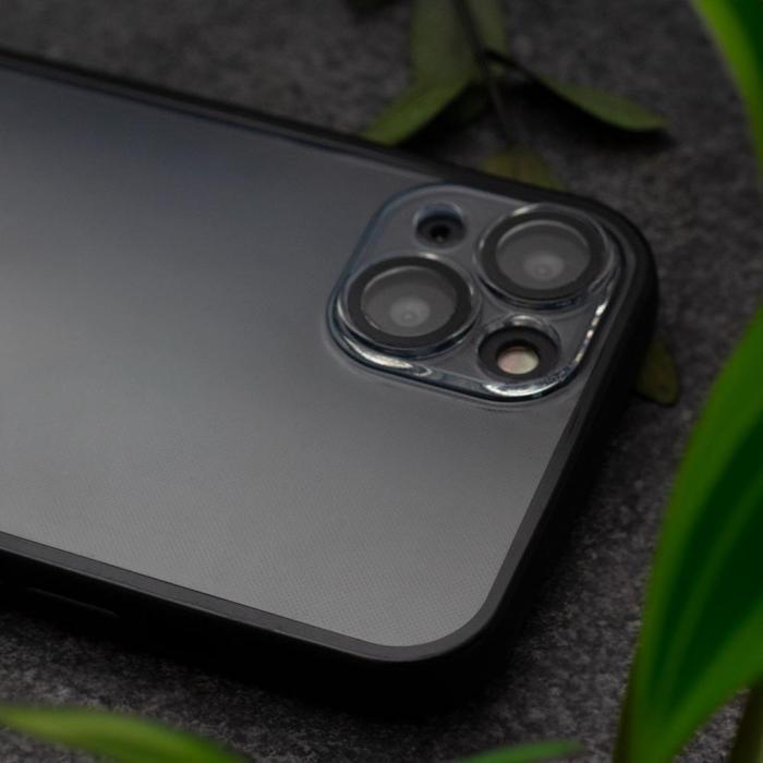 OEM - iPhone 12 Svart Kantfodral Skyddande Mobilskal