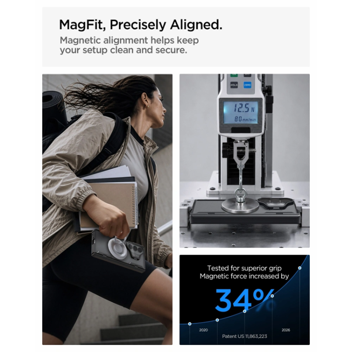 Spigen - Spigen Mobilskal För Galaxy Z Fold 8 Ultra MagSafe Optik Armor Pro - Svart