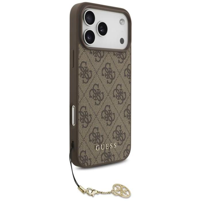 Guess - Guess iPhone 17 Pro Max Mobilskal MagSafe 4G Charms Collection - Brun
