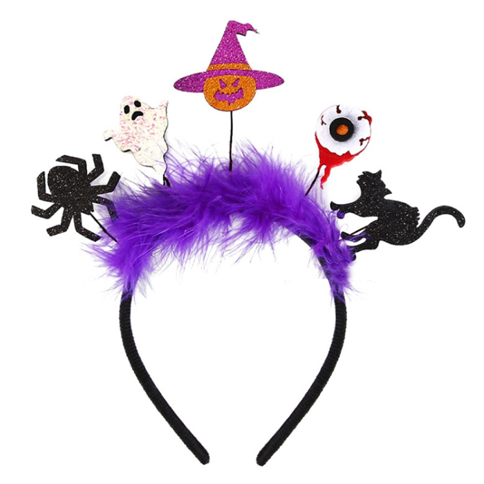 OEM - Halloween Hårband Pumpa Spindel Skelett - Spindel+Katt