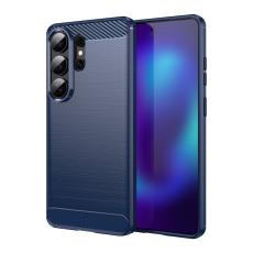 OEM - Mobilskal till Samsung Galaxy S26 Ultra Skyddande Kolfiber Textur - Bl&aring;