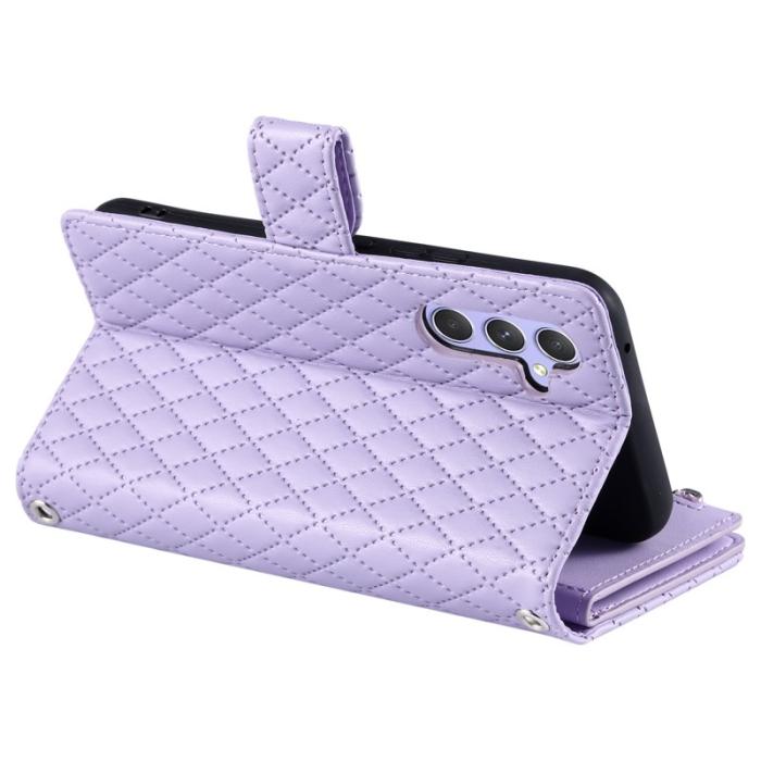 OEM - Glitter Plånboksfodral Konstläder för Samsung Galaxy S26/S26 Pro - Lila